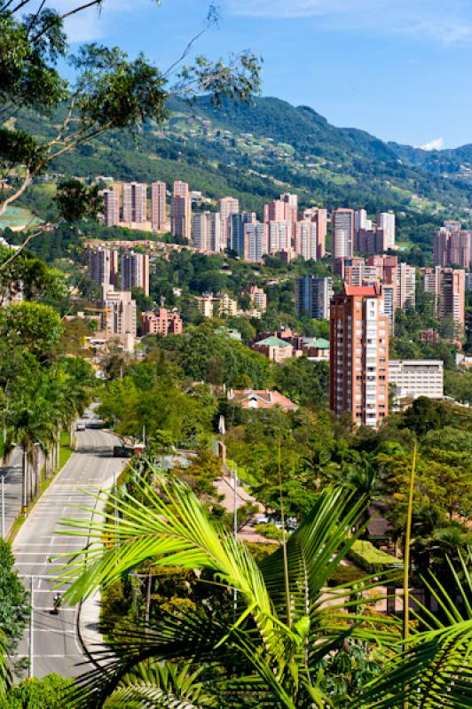 Panoramica El Poblado, Medellin, Antioquia, Colomb...