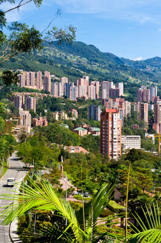 Panoramica El Poblado, Medellin, Antioquia, Colomb...