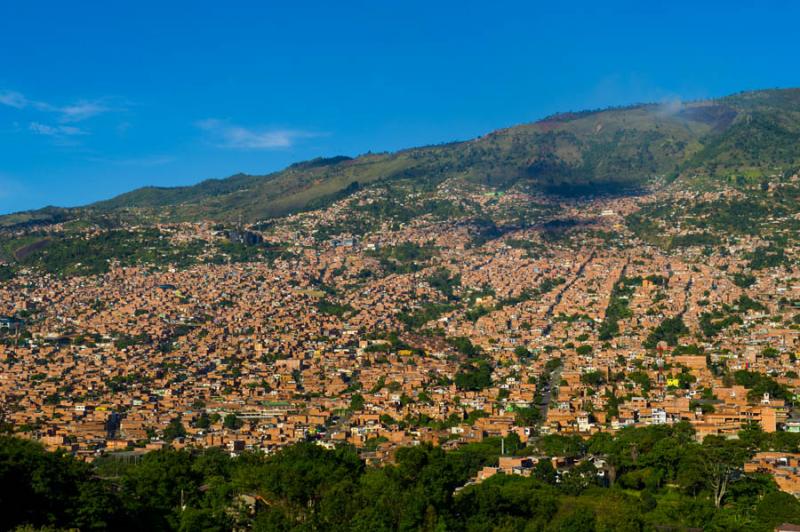 Panoramica de Santo Domingo Savio, Medellin, Antio...