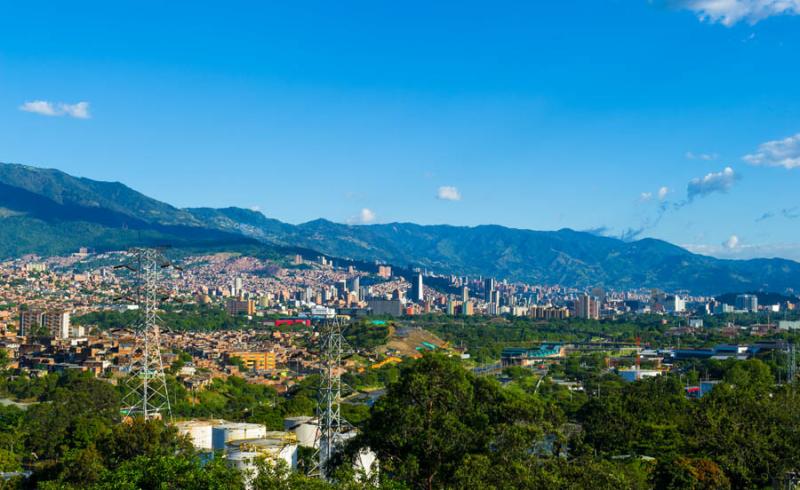 Panoramica de Medellin, Antioquia, Colombia