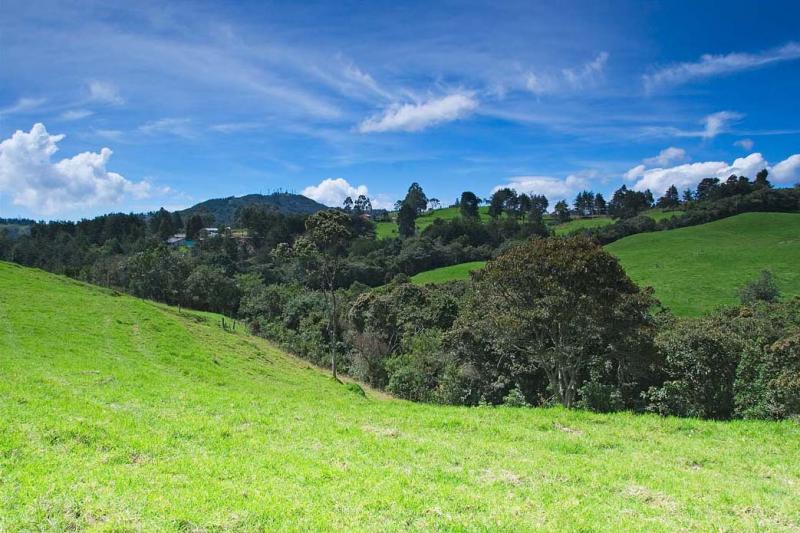 Paisaje de Santa Elena, Medellin, Antioquia, Colom...