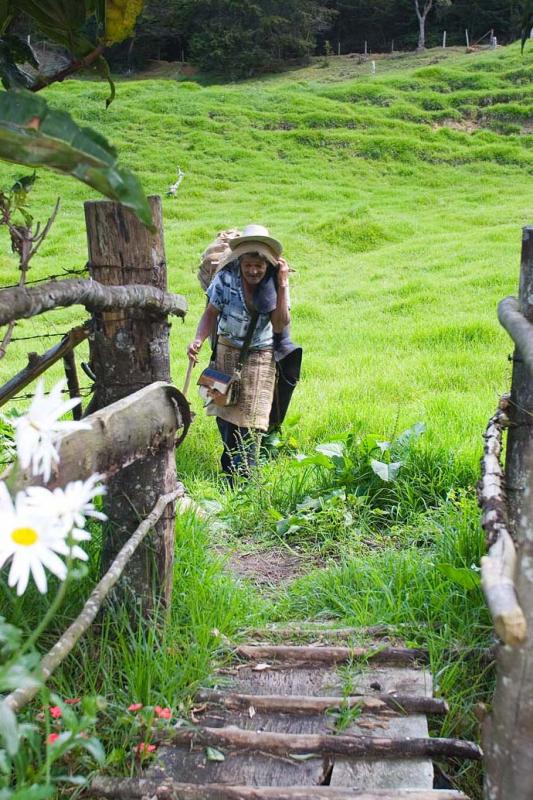 Campesino en el Campo, Santa Elena, Medellin, Anti...