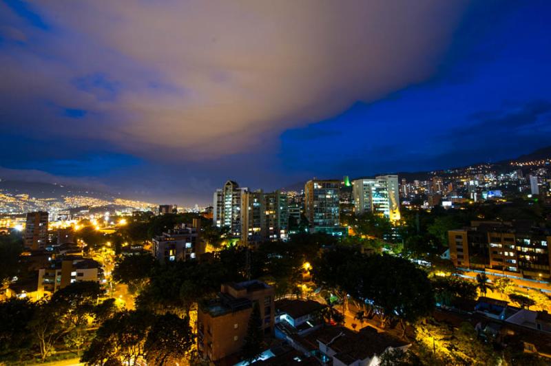 Panoramica de El Poblado, Medellin, Antioquia, Col...