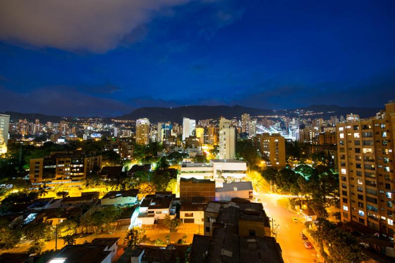 Panoramica de El Poblado, Medellin, Antioquia, Col...