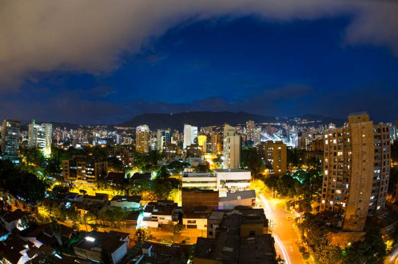 Panoramica de El Poblado, Medellin, Antioquia, Col...