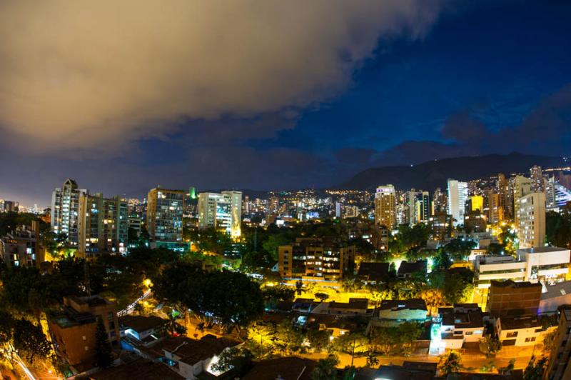 Panoramica de El Poblado, Medellin, Antioquia, Col...