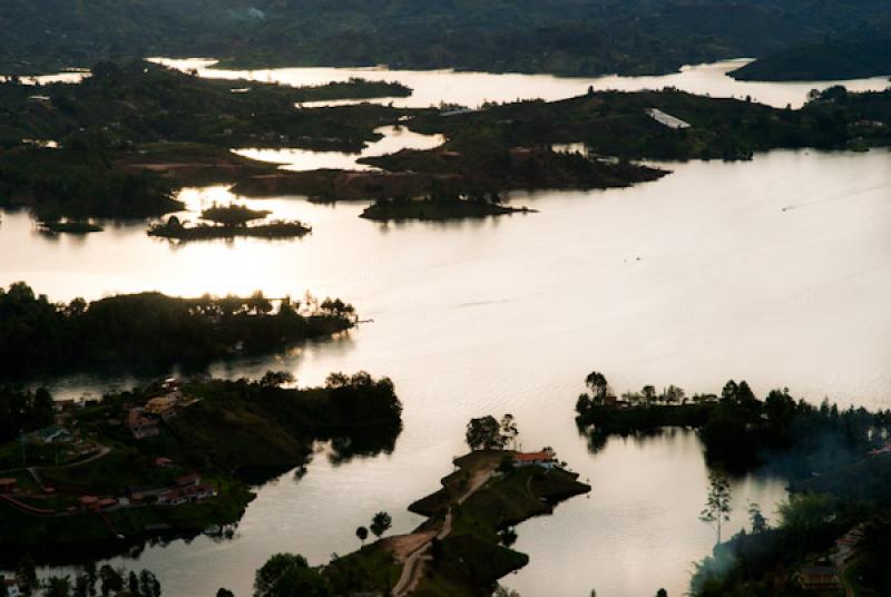 Embalse de Guatape, Guatape, Antioquia, Oriente An...