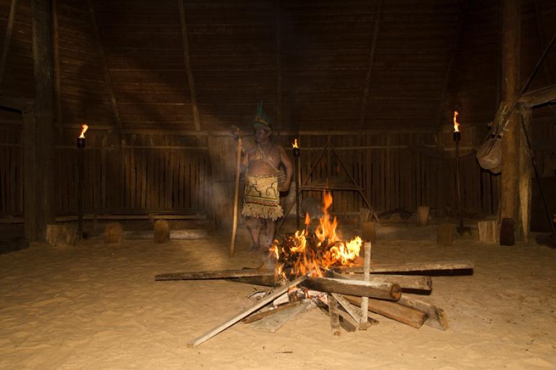 Chaman en Ritual, Amazonas, Leticia, Colombia