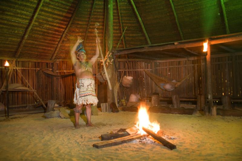 Chaman en Ritual, Amazonas, Leticia, Colombia