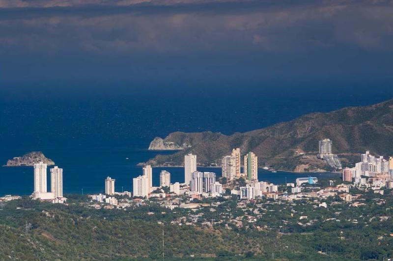 Panoramica del El Rodadero, Santa Marta, Magdalena...