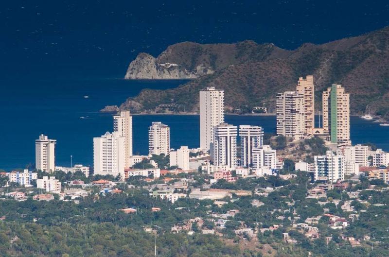 Panoramica del El Rodadero, Santa Marta, Magdalena...