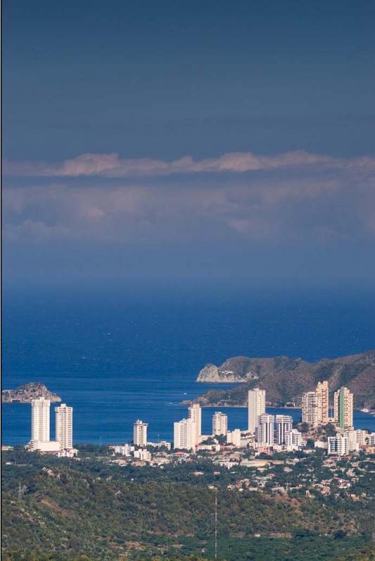 Panoramica del El Rodadero, Santa Marta, Magdalena...