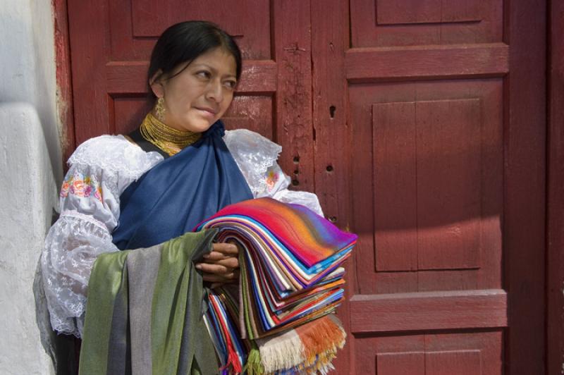 Mujer Indigena, Quito, Ecuador, Sur America