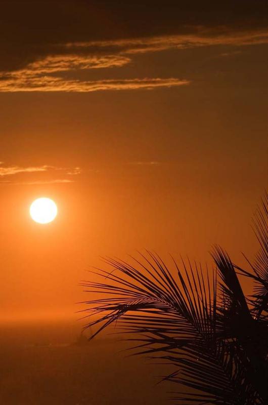 Ocaso en Santa Marta, Magdalena, Colombia