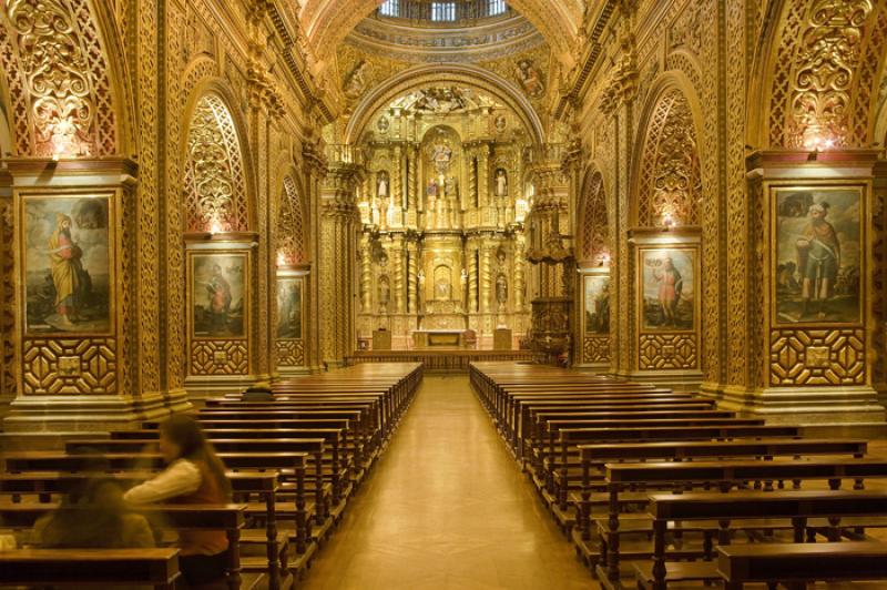 Iglesia de La CompaÃ±ia, Quito, Ecuador, Sur Ame...