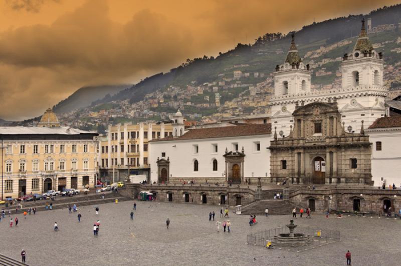 Iglesia de San Francisco, Quito, Ecuador, Sur Amer...