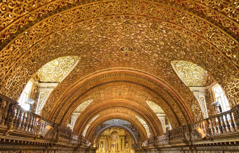 Iglesia de La CompaÃ±ia, Quito, Ecuador, Sur Ame...