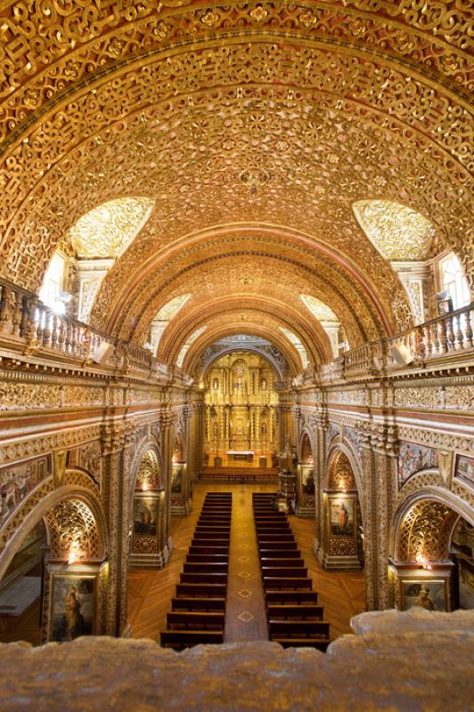 Iglesia de La CompaÃ±ia, Quito, Ecuador, Sur Ame...