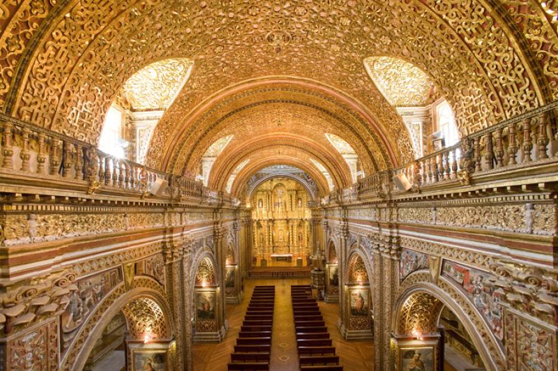 Iglesia de La CompaÃ±ia, Quito, Ecuador, Sur Ame...