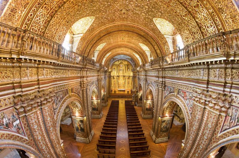 Iglesia de La CompaÃ±ia, Quito, Ecuador, Sur Ame...