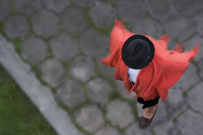 Mujer Indigena, Quito, Ecuador, Sur America