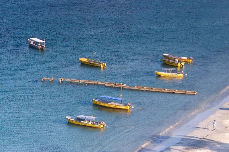 Embarcaciones en el Mar, El Rodadero, Santa Marta,...