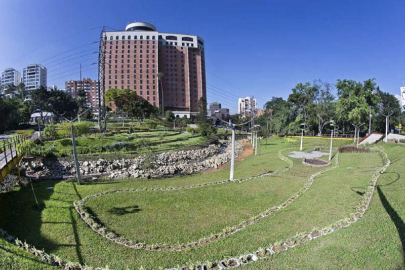 Parque Lineal La Presidenta, El Poblado, Medellin,...