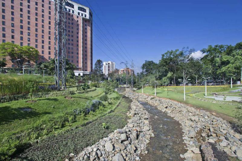 Parque Lineal La Presidenta, El Poblado, Medellin,...