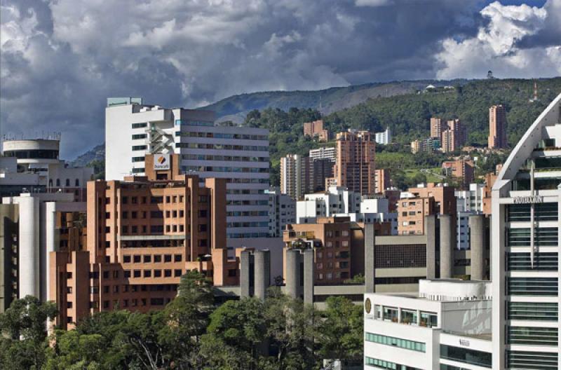 Panoramica del El Poblado, Medellin, Antioquia, Co...