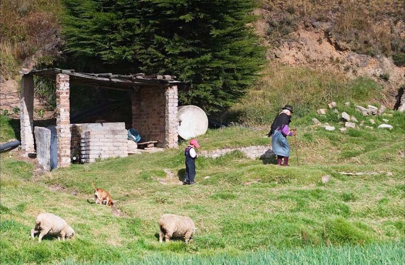 Personas en el Campo, Boyaca, Colombia