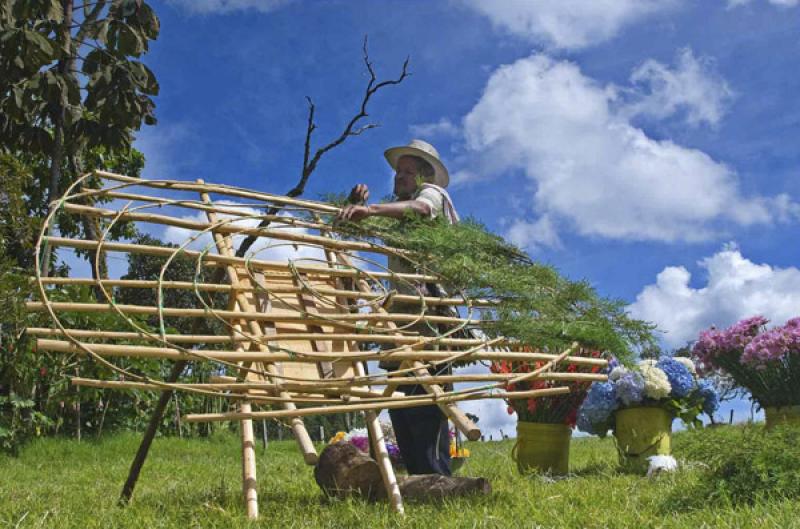 Silletero de Santa Elena, Antioquia, Medellin, Col...