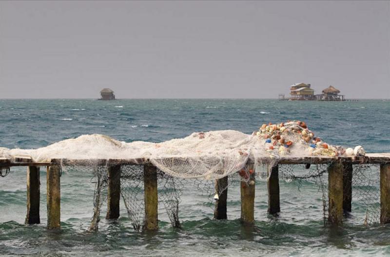 Muelle en Santa Cruz del Islote, Golfo de Morrosqu...