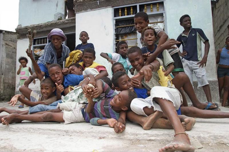 NiÃ±os Jugando, Santa Cruz del Islote, Golfo de ...