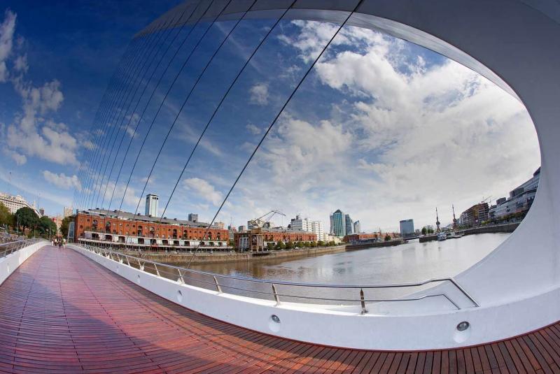 Puente de la Mujer, Puerto Madero, Buenos Aires, A...