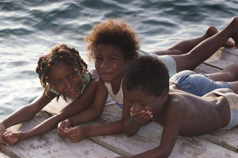 NiÃ±os Sonriendo, Santa Cruz del Islote, Golfo d...