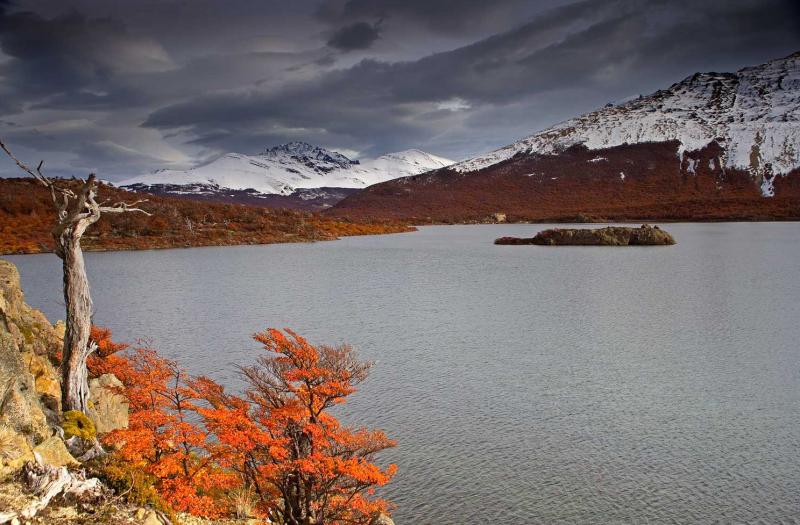 Lago San Martin, Chalten, Patagonia, Argentina, Su...