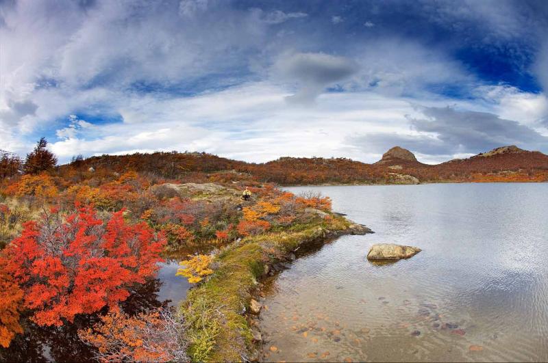 Lago San Martin, Chalten, Patagonia, Argentina, Su...