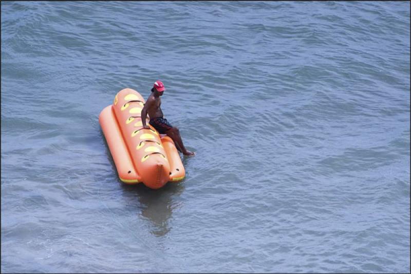 Inflable en el Mar, Cartagena, Bolivar, Colombia