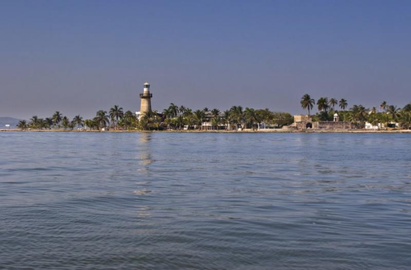 Faro el Castillo Grande, El Laguito, Cartagena, Bo...