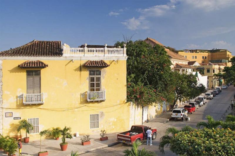 Arquitectura Colonial, Cartagena, Bolivar, Colombi...