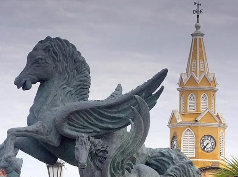 Muelle de los Pegasos, Cartagena, Bolivar, Colombi...