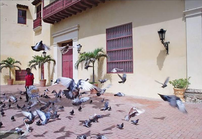 Plaza de San Pedro Claver, Cartagena, Bolivar, Col...