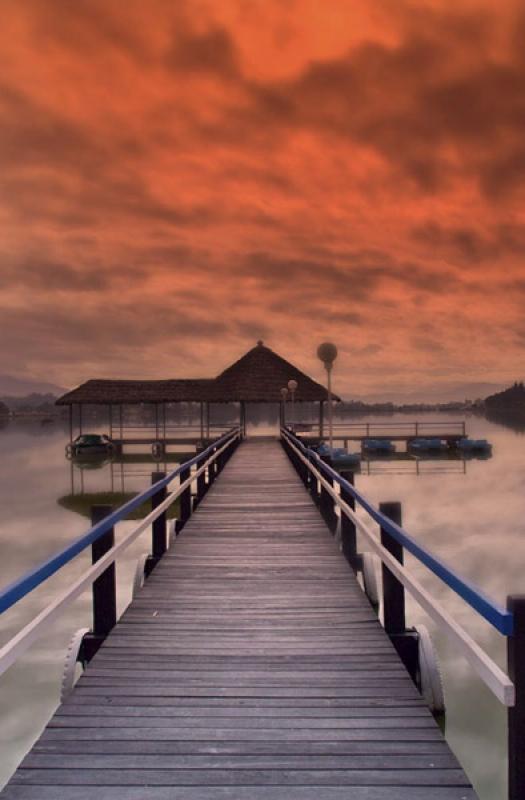 Lago Sochagota, Paipa, Boyaca, Tunja, Colombia