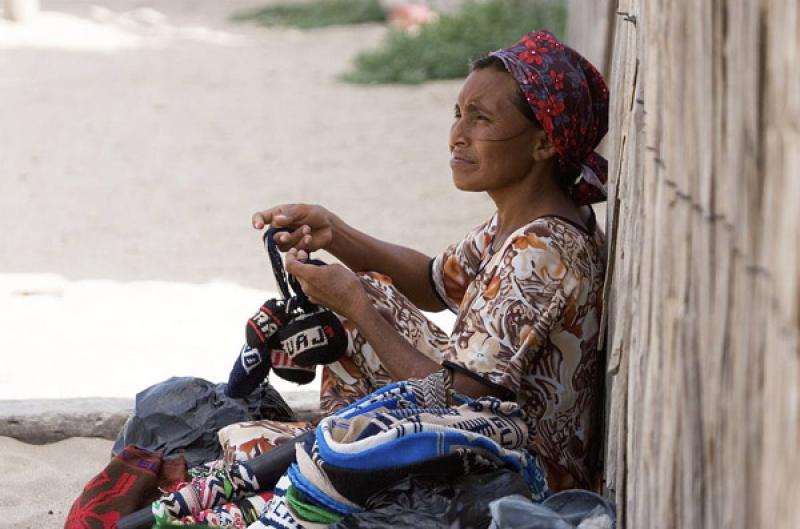 Indigena Wayuu, Cabo de la Vela, Peninsula de la G...