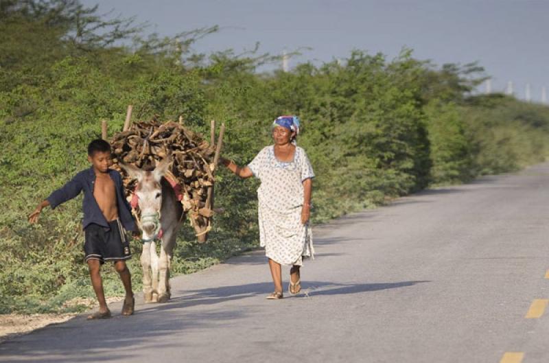 Indigenas Wayuu, Cabo de la Vela, Peninsula de la ...