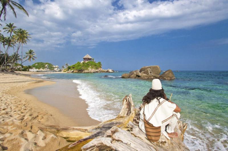 Indigena Kogi, Parque Nacional Natural Tayrona, Sa...