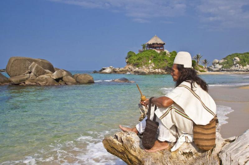 Indigena Kogi, Parque Nacional Natural Tayrona, Sa...