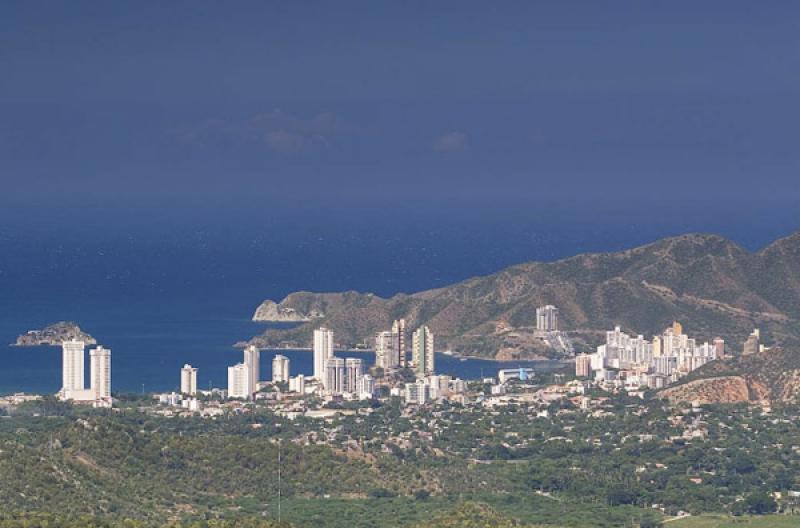 Panoramica del El Rodadero, Santa Marta, Magdalena...