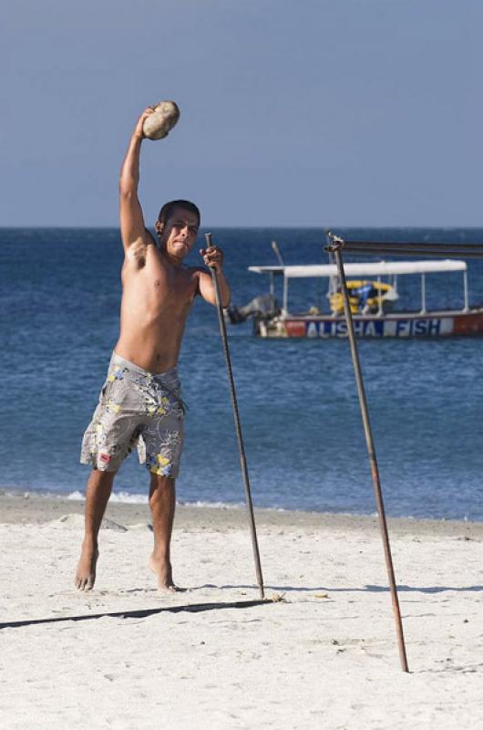 Hombre en la Playa, El Rodadero, Santa Marta, Magd...