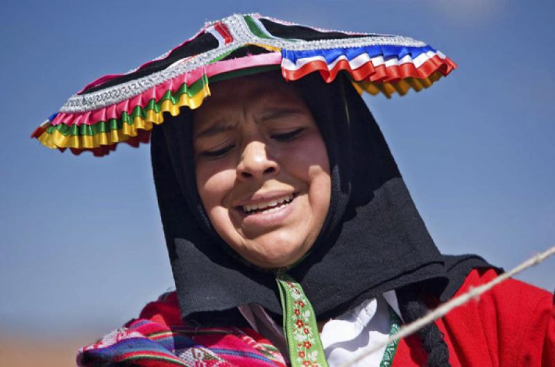 Indigena Quechua, Cuzco, Cusco, Peru, Lima, Sur Am...